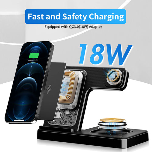 3-in-1 Magnetic Wireless Charger